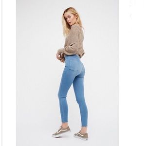 Free People Blue Jean Denim Legging / Jegging